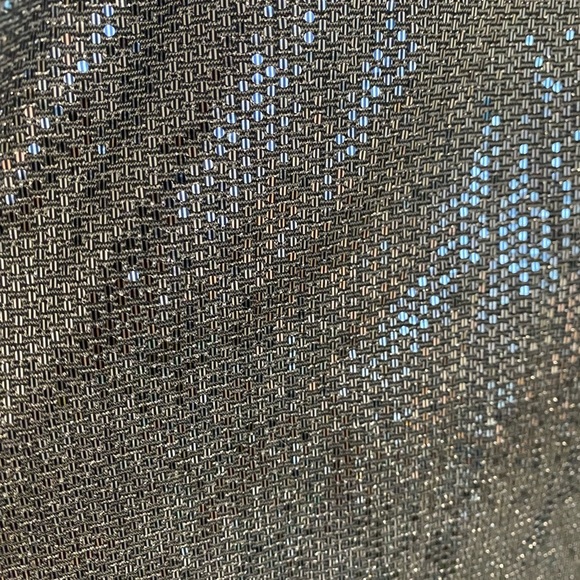 Zara Girls Silver Party Dress sparkly Ruffle Sleeve Kids Size 9 - Picture 2 of 5